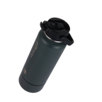 Charcoal insulated water bottle with a lid 